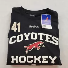 New Reebok Arizona Coyotes Hockey Jersey T Shirt MIKE SMITH #41 FACE OFF NHLPA L