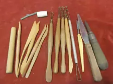 LOT OF CLAY & POTTERY SCULPTING TOOLS AMACO & UNMARKED