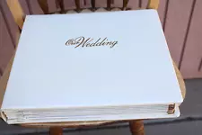 Topflight VTG Our Wedding Photo Album Leather Binding