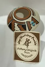 Hopi Toad Hopi Pueblo Small Vase Pottery Originals from the Southwest with Card