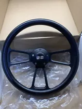 Forever Sharp Black Billet Steering Wheel w/ Engraved Chevy SS Horn - Used