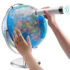 VEVOR Talking World Globe 9 in/228.6 mm Interactive Globe for Kids Smart Pen