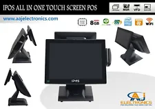 IPOS All In One Touch Screen System 8GB RAM/128GB SSD/WiFI Restaurant/Retail POS