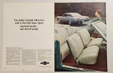 1965 Print Ad Chevrolet Impala SS Super Sport Hardtop & Convertible