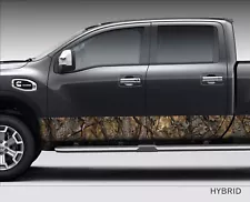 Camo "Hybrid" Hunting Camouflage Rocker Panel Decal Wrap Kit For Truck SUV