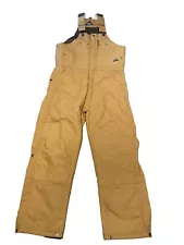 Ridgecut Men's Insulated Heavy-Duty Rigid Duck Bib Overalls Size Medium Clean