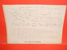 1957 CHRYSLER IMPERIAL CROWN CONVERTIBLE LEBARON SEDAN FRAME DIMENSION CHART 57