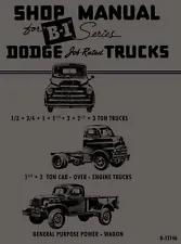 1948 - 1949 Dodge Truck B-1 Series Shop Manual