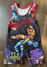 INDOMITABLE -Wrestling Singlet Folkstyle, Freestyle, powerlifting Youth XL ð¤¼