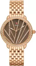 Michele New Serein Mid Brown & Diamond Dial Luxury Dress Womens Watch For Sale