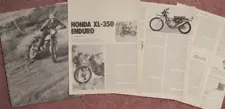 1973 Honda XL 350 Enduro 6pg motorcycle Test Article