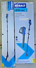 Kobalt 40Volt String Trimmer / Blower and Pole Saw Bundle 1 Battery 2 Chargers