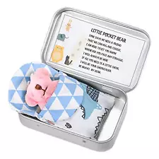 Little Pocket Bear Tin Comfortable Tiny Teddy Bear In Box Bear Toys Stuffed Toys