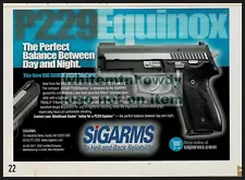 2007 SIG SAUER P229 Equinox Pistol Sigarms PRINT AD