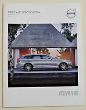 Volvo . V90 . Volvo V90 . Price and Specification 2019 . Sales Brochure