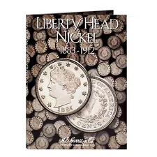 H E HARRIS 2677 Coin Folder Liberty Head - V Nickel 1883-1912 Album/Book 5 cent