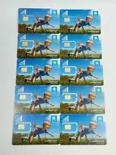 №5 Lot of 10 pcs Collectible SIM cards for phones of 2014 release