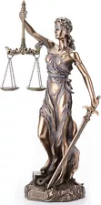 Cardinal Virtues Lady Justice Lawyer Statue Attorney Judge BAR Graduate 76457