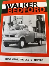 Bedford Crew Cabs Trucks Tipper Range Sales Info Brochure 1978 Walker Bodywork