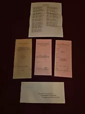 Vintage Lot Of Early 60's Masonic Paperwork