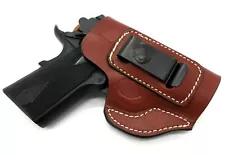 Right Hand Brown Leather IWB AIWB Inside Pants Holster for PARA ELITE CARRY 3"