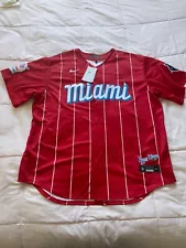 New Miami Marlins Nike City Connect Team Jersey Men's NWT MLB Sugar Kings 305