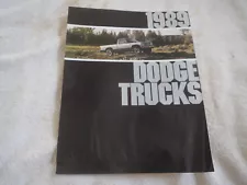 1989 DODGE DAKOTA D100 RAM CARAVAN RAM TRUCKS ORIGINAL DEALER SALES BROCHURE