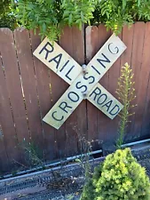 Railroad Crossing Sign Heavy Aluminum 48×9.