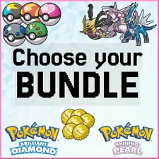 Choose BDSP Bundle Item Ball Pokedex 6IV Pokemon Brilliant Diamond Shining Pearl