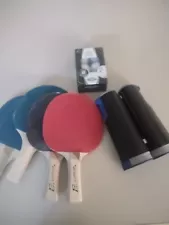 Ping Pong Paddles, Balls And Net