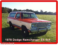 1978 Dodge Ramcharger SE 4x4 Refrigerator / Tool Box / Magnet Man Cave Room