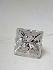 IGL Certified 0.96 Natural Loose Princess Cut Diamond D Color SI 3 Clarity.