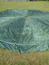 Military T-10 Parachute with lines cut at the Canopy