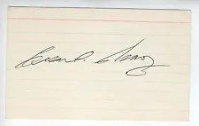 New ListingRARE AUTOGRAPH MEXICAN AMERICAN LABOR LEADER AFL-CIO CESAR CHAVEZ 3X5 VINTAGE