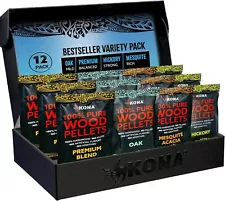 Kona Wood Pellets Intended for The Ninja Woodfire Grill, 12 Single-Use Pouches