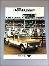 1971 Chevrolet Pickup Truck Original Sales Brochure Catalog - Silverado Cheyenne