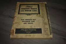 1928-1937 Ford passenger car & truck chassis parts & price list July 1945