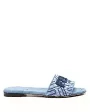 Fendi Blue Denim Slides Sandals