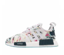 Adidas Sneakers Shoes NMD_R1 Tie-Dye Graphic Sz 8 GX5372 USED Tie Dye White