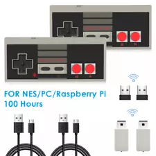 2x Wireless Controller for NES Classic Edition w/ USB Wireless Adapter for PC