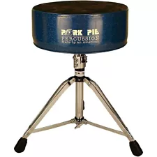 Pork Pie Round Throne with Black Crush Top Blue Sparkle