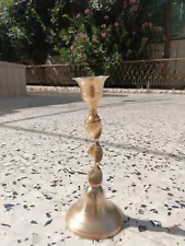 Made in India Brass Candlestick for Desktop Decoration Antique Handmade