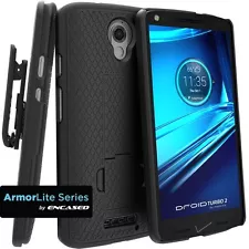 Belt Clip Holster For Verizon DROID Turbo 2 Slim Fit Holster Grip Shell Combo