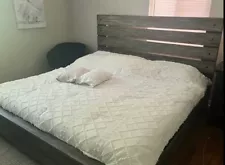 king size bed frame wood