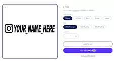 Instagram Account Name Sticker