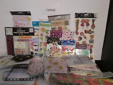 Large Assorted Lot of Scrapbooking Supplies Stickers & more over 6 lbs. (lot#65)