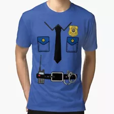 Police Uniform, Mock Police Officer Costume Made in USA T-Shirt S-5XL for Gift