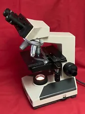 Olympus CH2 Binocular Microscope With 4 Objectives (A4x, A10x, A40x And A100X)