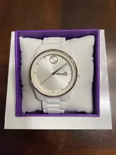 Movado BOLD Verso White Ceramic White Dial Swiss Quartz Men's Watch