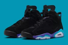 Nike Air Jordan 6 Retro ‘Aqua’ (2023) Black Mens Size US 7-12 Sneakers New✅